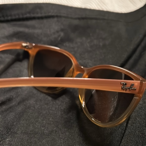 Ray-Ban RB4167 - Emma Woman Sunglasses Light Brown Frames, Brown Violet Lens - Picture 7 of 8